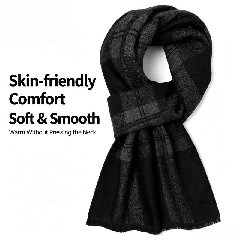 Wool Scarf Men - 1 Pezzo Sciarpa da Uomo a