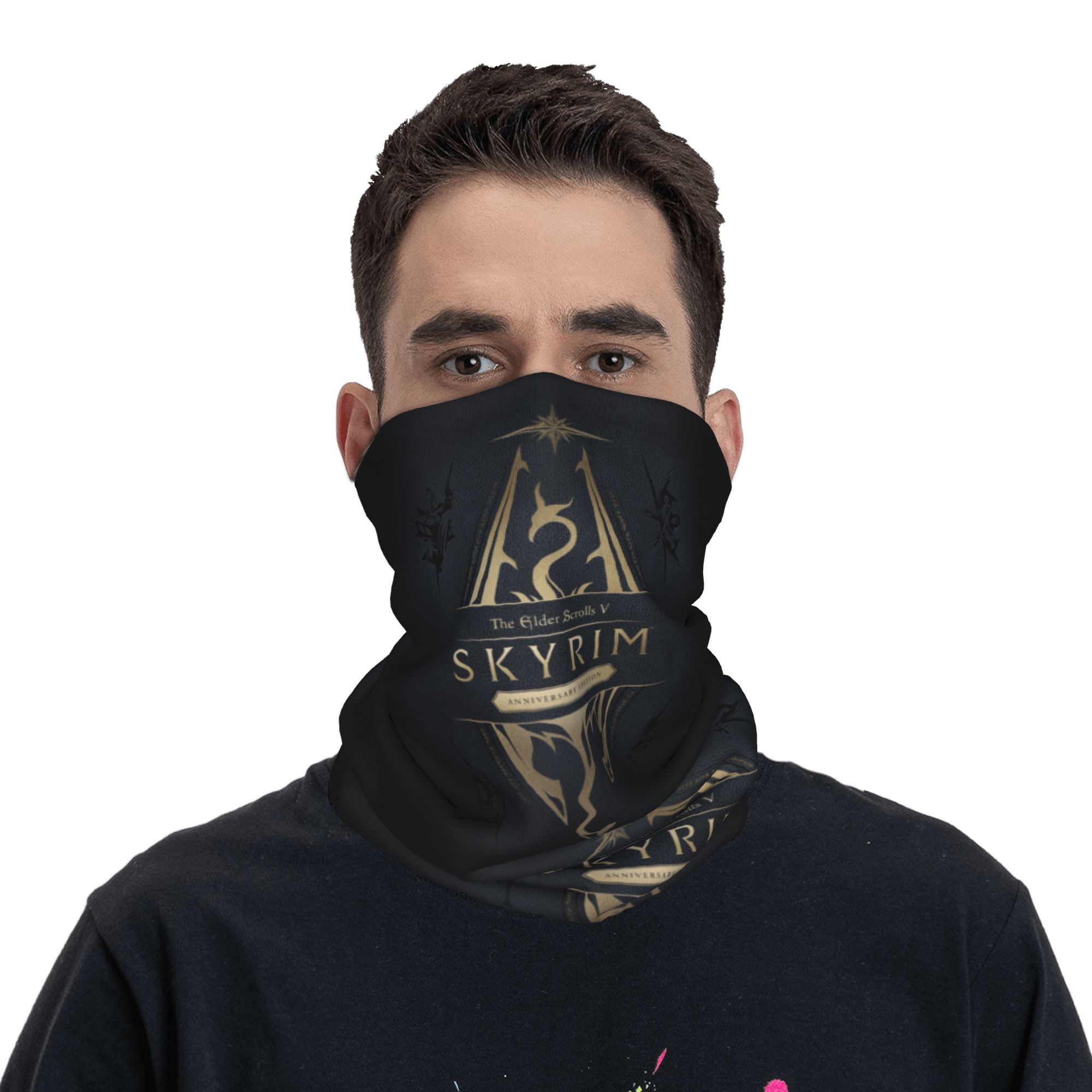 Personalizzato Skyrim Logo Ban - Neck Gaiter Fleece recensione e prezzo